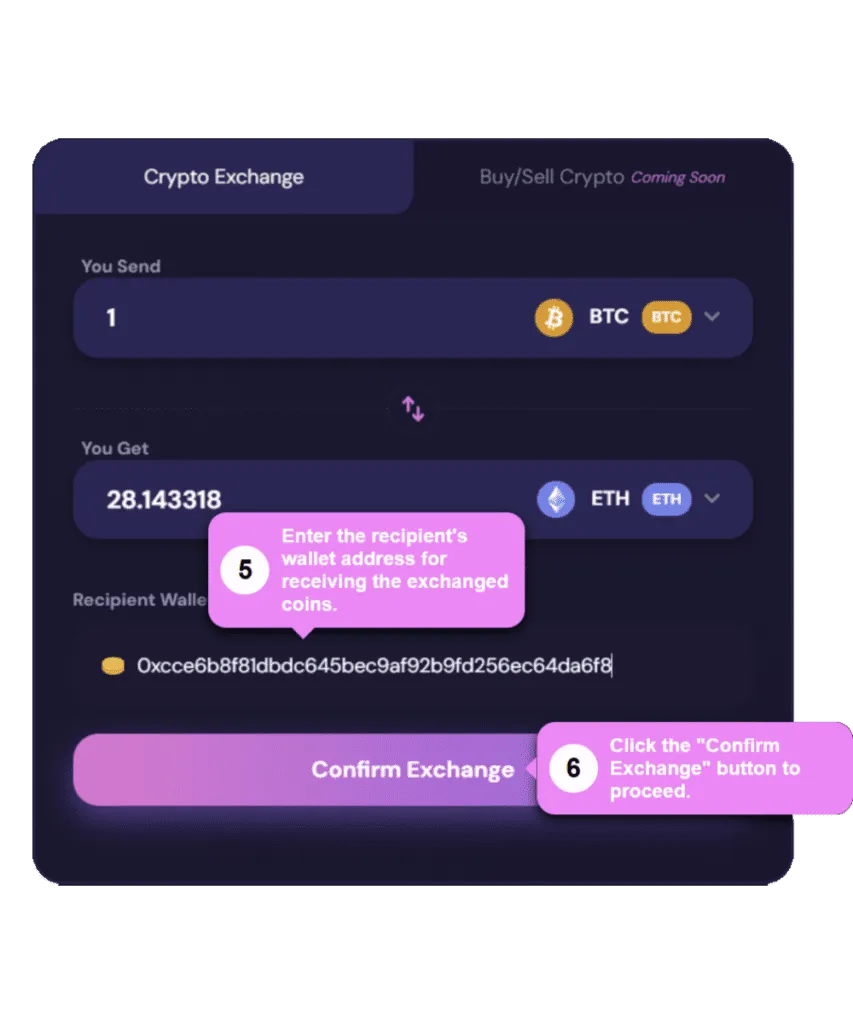 How to exchange crypto