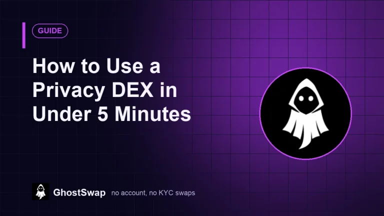Cómo usar un DEX de privacidad en menos de 5 minutos