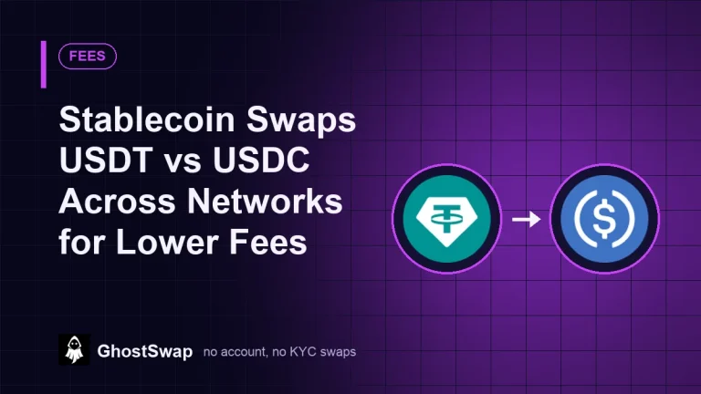 Le stablecoin scambiano USDT contro USDC su più reti per commissioni più basse