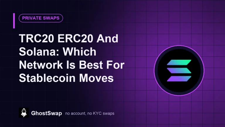TRC20 ERC20 y Solana: ¿Cuál es la mejor red para el movimiento de stablecoins?