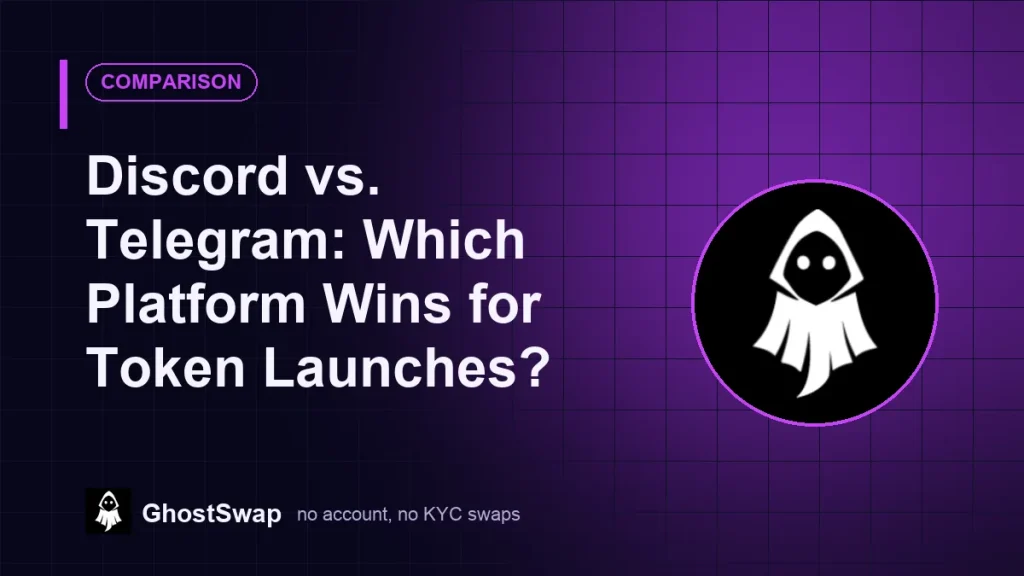 Discord vs. Telegram: ¿Qué plataforma es la mejor para el lanzamiento de tokens? (Guía de GhostSwap)