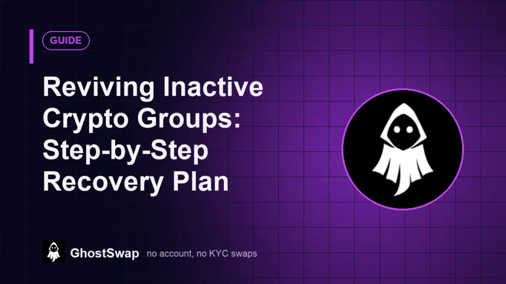 Cómo reactivar grupos de criptomonedas inactivos: Plan de recuperación paso a paso (Guía de GhostSwap)