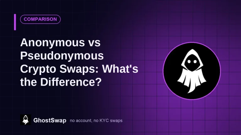Anonymous vs Pseudonymous Crypto Swaps: What’s the Difference?
