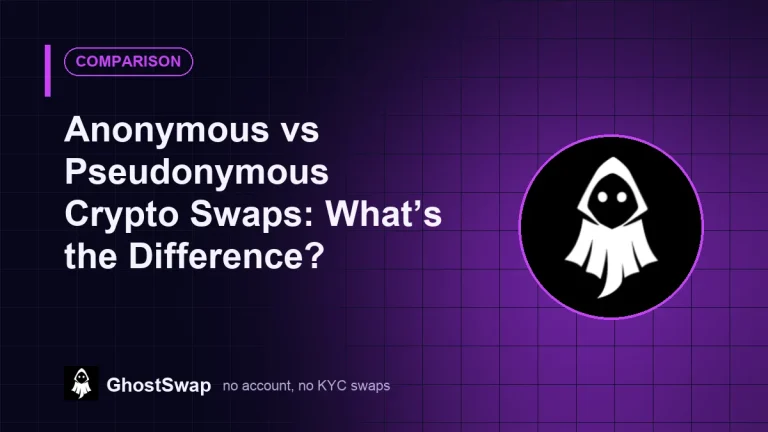 Anonymous vs Pseudonymous Crypto Swaps: What’s the Difference?