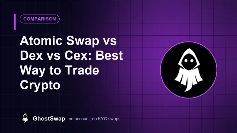 Atomic Swap vs Dex vs Cex: Best Way to Trade Crypto