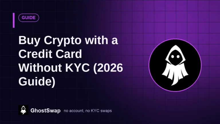 Buy Crypto with a Credit Card Without KYC (2026 Guide)