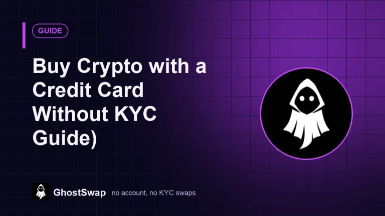 Buy Crypto with a Credit Card Without KYC (2026 Guide)