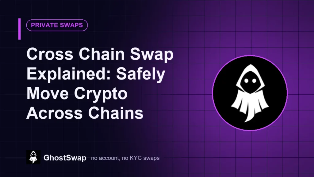 Swap entre cadeias explicado: Mova criptomoedas com segurança entre cadeias (Guia do GhostSwap)