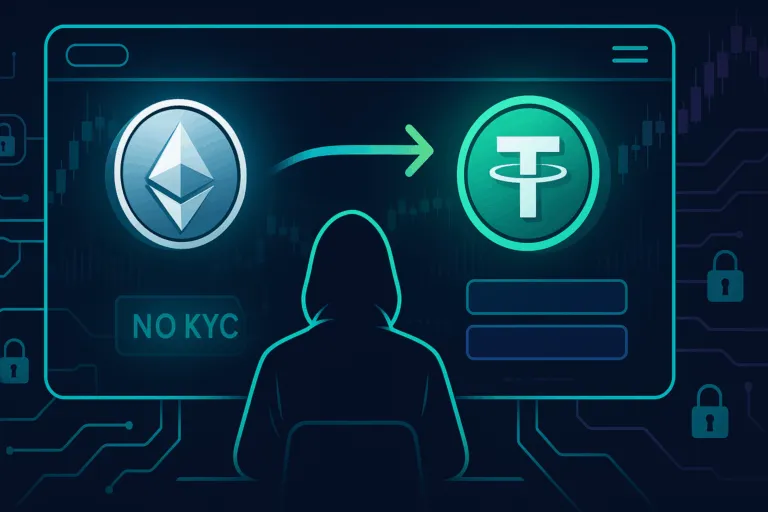 ETH to USDT No KYC: Private Non Custodial Swap Guide