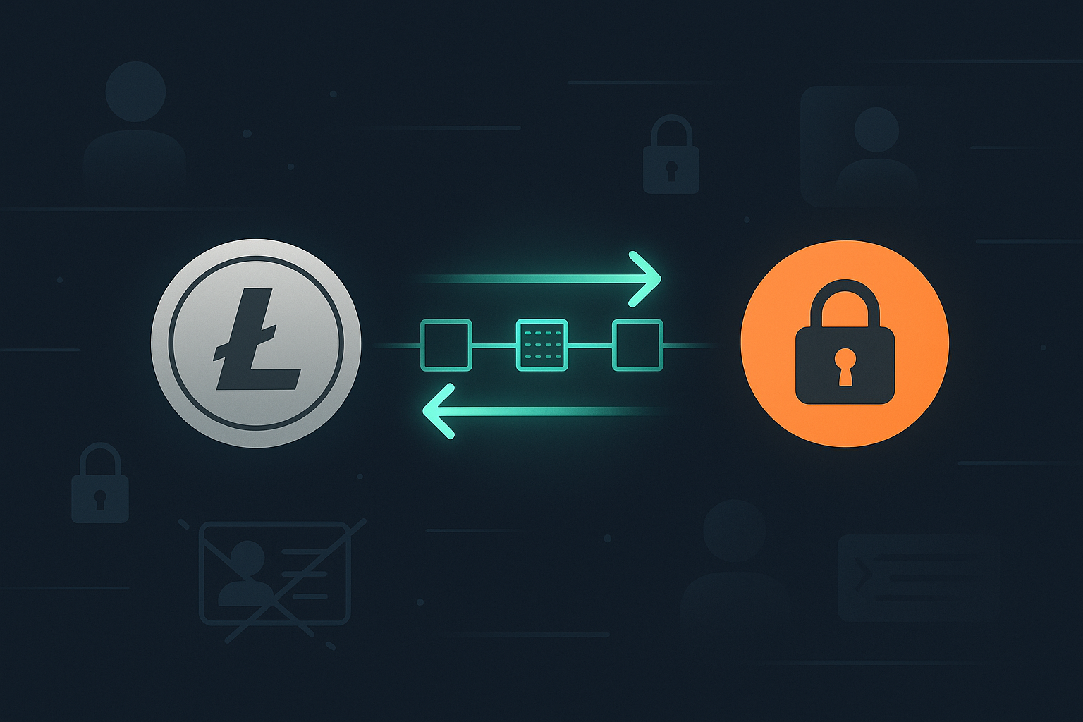 LTC to XMR swap diagram highlighting private, no-KYC crypto exchange