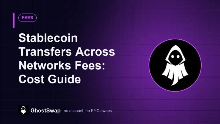 Frais de transfert de stablecoins entre réseaux&nbsp;: Guide des coûts 2026