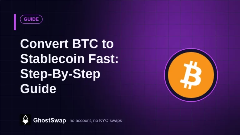 Convert BTC to Stablecoin Fast: Step‑By‑Step Guide
