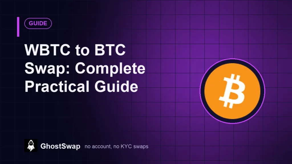 Scambio da WBTC a BTC: Guida pratica completa (Guida GhostSwap)