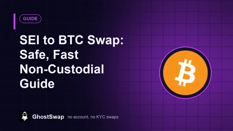 Intercambio de SEI a BTC: Guía segura, rápida y sin custodia