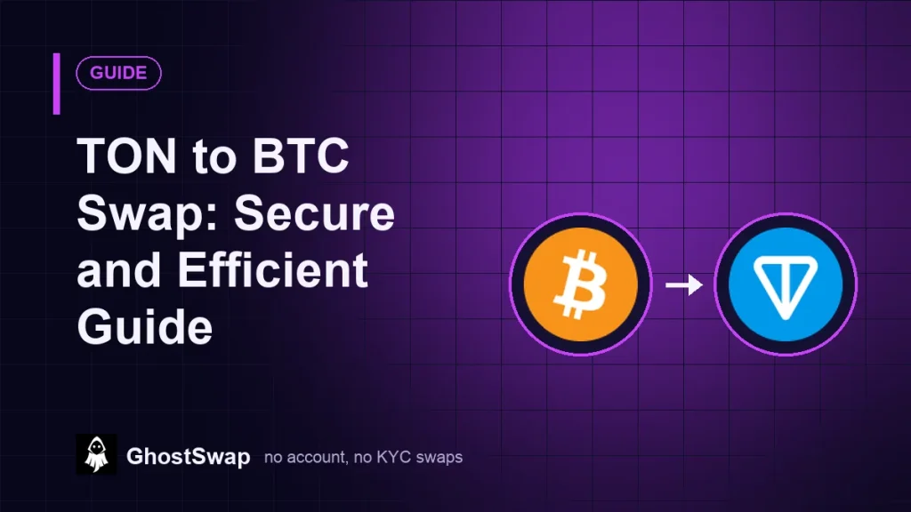 TON zu BTC tauschen: Sicherer und effizienter Leitfaden (GhostSwap-Leitfaden)