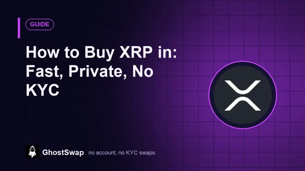 How to Buy XRP in: Fast, Private, No KYC (GhostSwap guide)