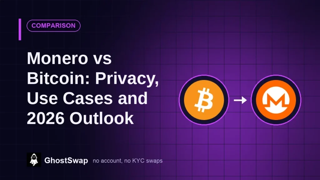 Monero vs Bitcoin: Privacidade, Casos de Uso e Perspectivas para 2026