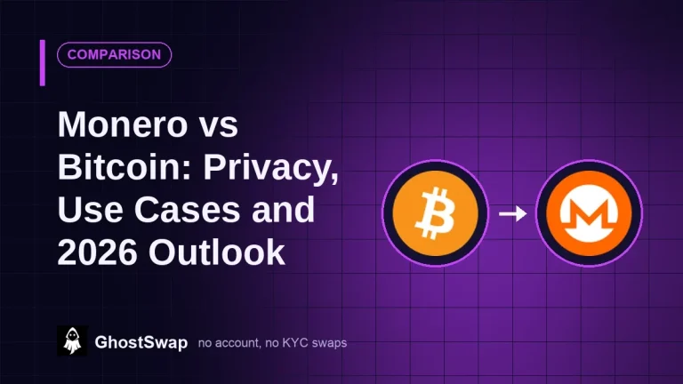 Monero против Bitcoin: конфиденциальность, варианты использования и перспективы на 2026 год.