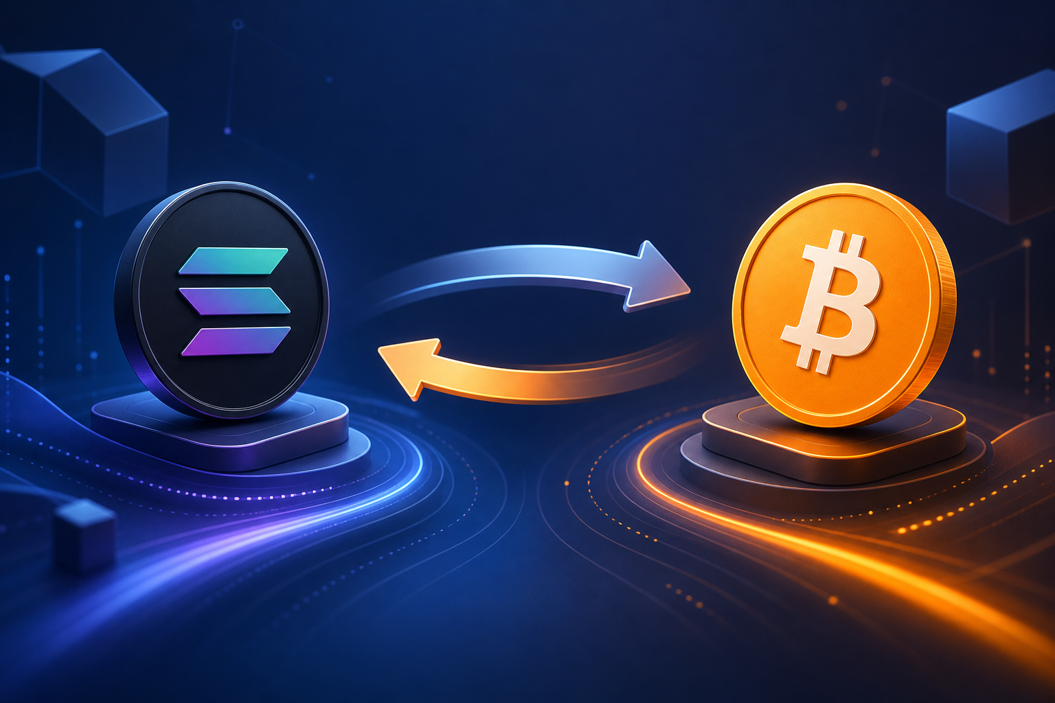 Swap Solana to Bitcoin Without an Account — No KYC