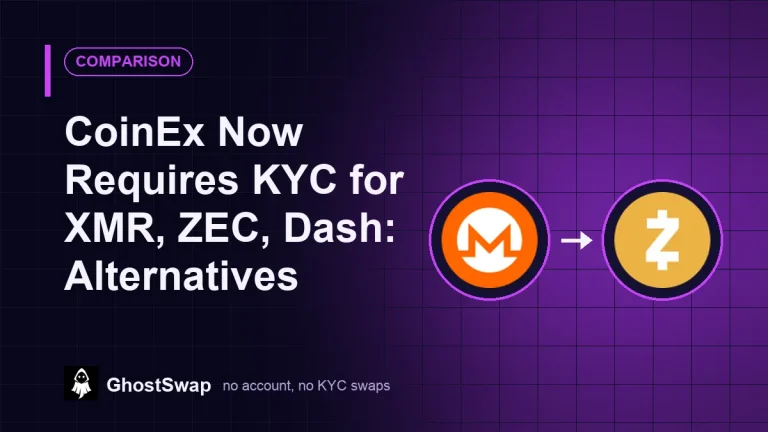 CoinEx Now Requires KYC for XMR, ZEC, Dash: Alternatives
