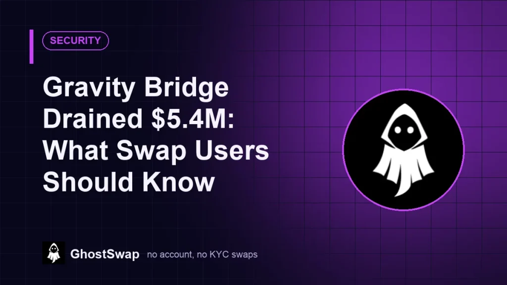 Gravity Bridge ha perso 5.4 milioni di dollari: cosa dovrebbero sapere gli utenti di GhostSwap (guida a GhostSwap)
