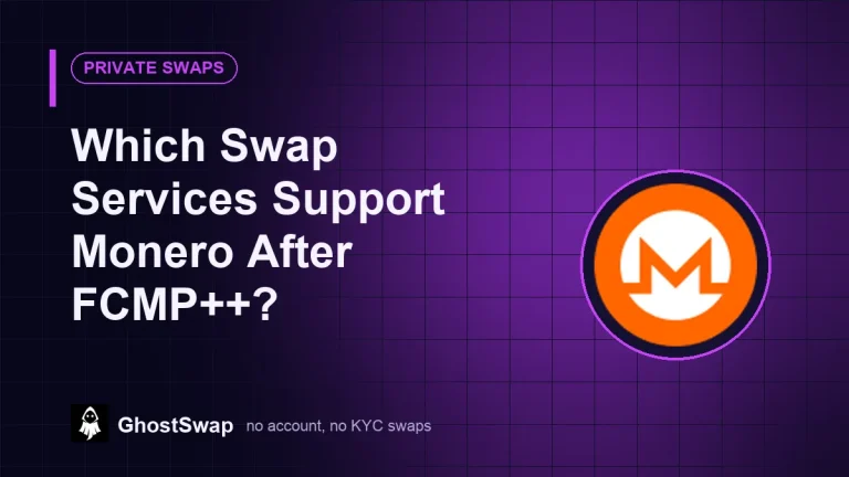 Welke swapdiensten ondersteunen Monero na FCMP++?