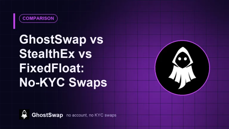 GhostSwap vs StealthEx vs FixedFloat&nbsp;: Échanges sans KYC