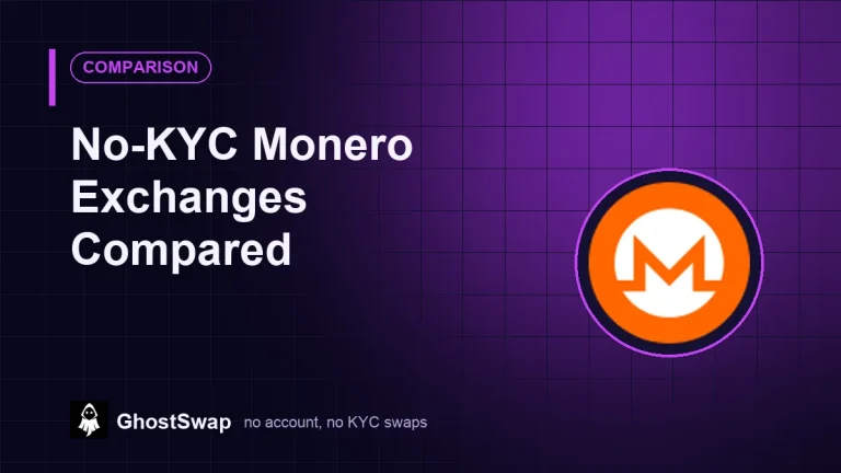 Comparaison des plateformes d'échange de Monero sans vérification d'identité