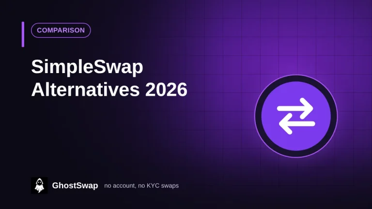SimpleSwap Alternatives (2026): No-Account Crypto Swaps Compared