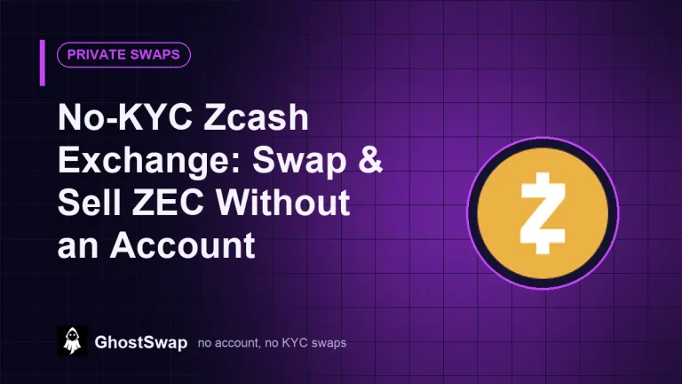 Plateforme d'échange de Zcash sans KYC&nbsp;: Échangez et vendez des ZEC sans compte